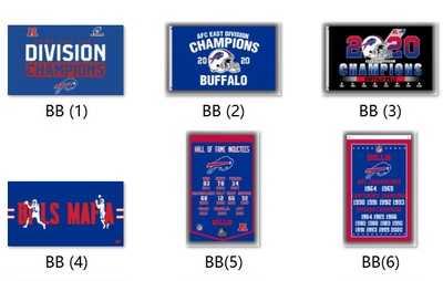 Buffalo Bills 2020 Champions Flag水牛城比尔队球迷旗海报挂毯