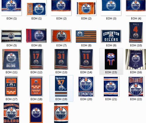 NHL Edmonton Oilers Flag埃德蒙顿油人队球迷会场装饰海报旗帜