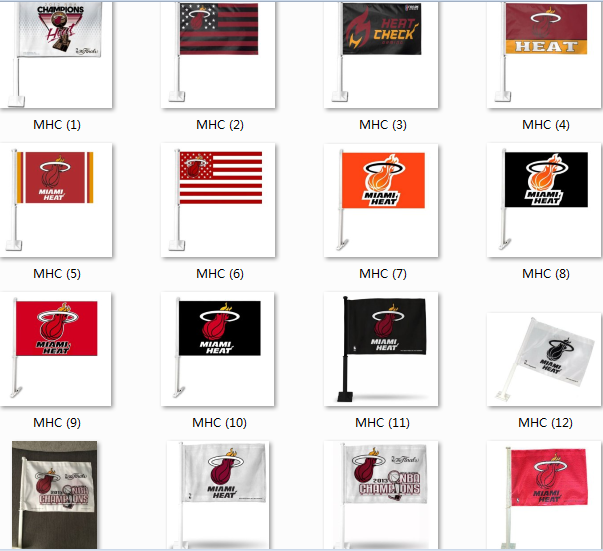 NBA Miami Heat Car Flag迈阿密热火队球迷车旗海报