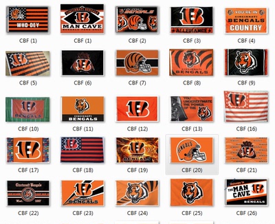 Football Cincinnati Bengals Flag辛辛那提猛虎队装饰旗帜挂毯