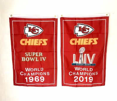 Kansas City Chiefs Super Bowl Flag堪萨斯城酋长队球迷装饰旗帜