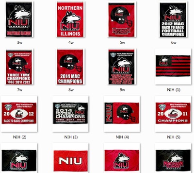 Northern Illinois University House Flag北伊利诺伊大学旗帜