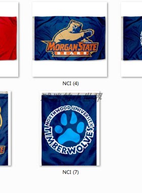 Morgan State University Northwood Timberwolves NWOSU Flag