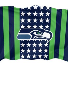 美式橄榄球队西雅图海鹰球迷旗帜NFL Seattle Seahawks Flag国旗