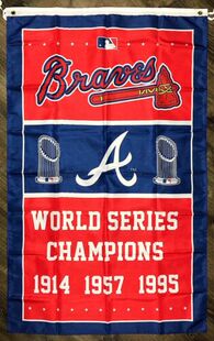 MLB Atlanta Braves World Series Championship Flag棒球迷旗帜