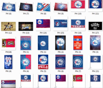 Philadelphia 76ers Home Flag费城76人队球迷旗帜
