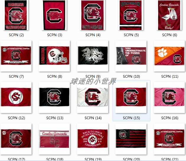 south carolina gamecocks flag南卡罗来纳大学球迷装饰旗帜