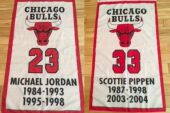 Flag芝加哥公牛总冠军旗帜球迷会场装 Bulls 饰海报 Chicago NBA