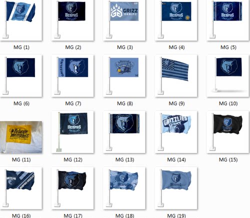 NBA Memphis Grizzlies Car Flag孟菲斯灰熊队球迷车旗海报