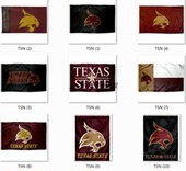 Flag德克萨斯州大学队球迷装 Texas State 饰旗帜
