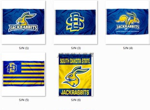 South Dakota State Jackrabbits Flag大学名校校旗海报定制