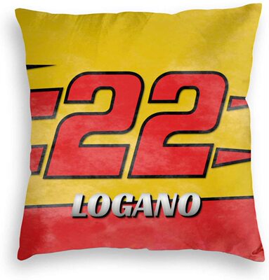 Joey Logano Velvet Soft Solid Decorative Square Throw Pillow