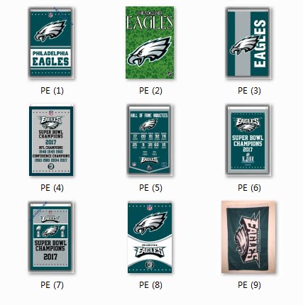 football philadelphia eagles flag 费城老鹰队户外装饰旗帜挂毯