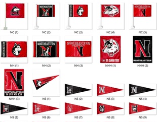 Northeastern Huskies University Flag东北哈士奇大学名校旗帜
