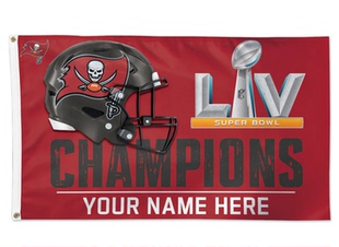Tampa Bay Buccaneers Champions Personalized Flag订制装饰旗帜