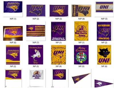 Northern Iowa Panthers University College Flag大学学院旗帜