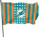 美式 Flag国旗 Dolphins 橄榄球队迈阿密海豚球迷旗帜NFL Miami