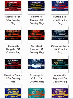 Football NFL Team USA Country Flag球迷球迷会场装饰海报旗帜