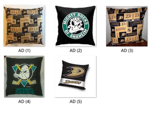 Anaheim Ducks Pillow Cover NHL安纳海姆小鸭队球迷抱枕套