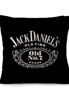 Jack Daniels杰克丹尼定制标志抱枕套DIY抱枕v