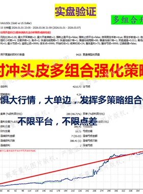 MT4平台黄金外汇量化交易指标对冲头皮多组合策略自动化交易系统