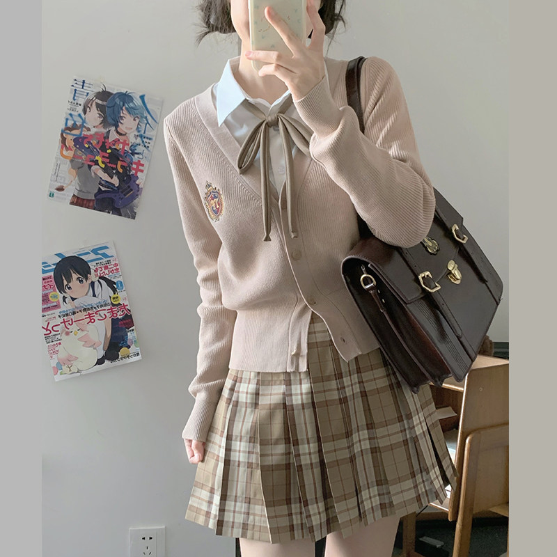 暮云秋/瞳福掌柜原创正统jk制服格裙TR校供感奶油色咖格学院风裙,模玩/动漫/周边/娃圈三坑/桌游,JK制服/DK制服/学生装cos,淘宝优惠券,粉丝福利购,淘宝优惠卷