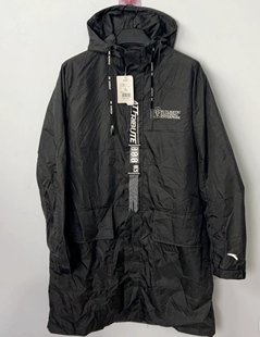 全新专正货国潮安家长袖风衣外套连帽子