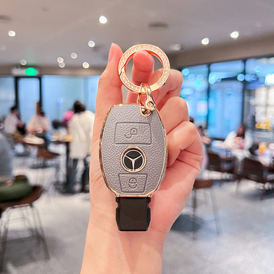 奔驰GLA200钥匙套GLK300扣A220/B200/AMG/SL400/R级G级壳GLC包女