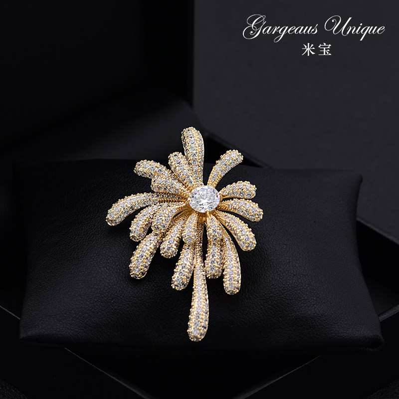 绽放美丽浪漫烟火胸针女大衣外套配饰高档胸花别针扣气质百搭礼物,饰品/流行首饰/时尚饰品新,胸针,淘宝优惠券,粉丝福利购,淘宝优惠卷