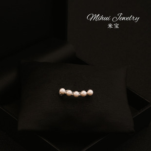 微笑珍珠精致别针收领口防走光气质胸针衣服点缀迷你饰品西装配饰