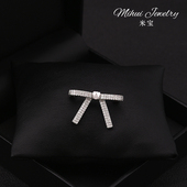 韩国简约收领口小别针西装 防走光气质蝴蝶结高档胸针 开衫 装 饰衬衫