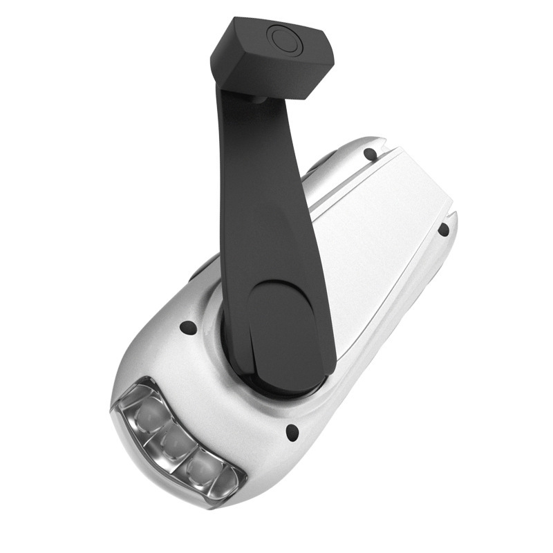 新款手摇发电手电筒 防灾应急高亮led照明灯露营防水手电定制