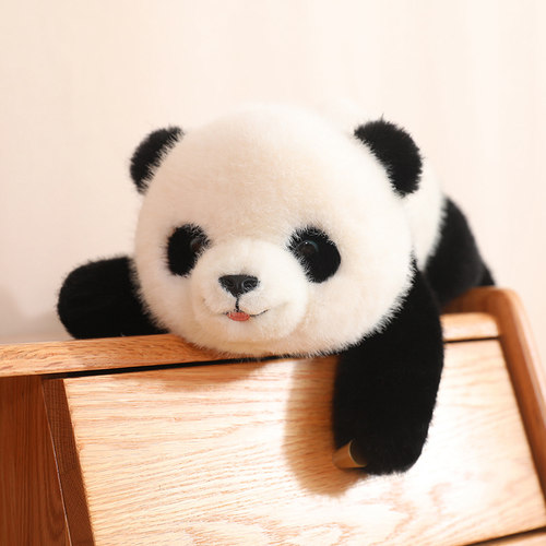 可爱仿真趴趴大熊猫玩偶纪念品公仔小浣熊毛绒玩具儿童布娃娃抱枕