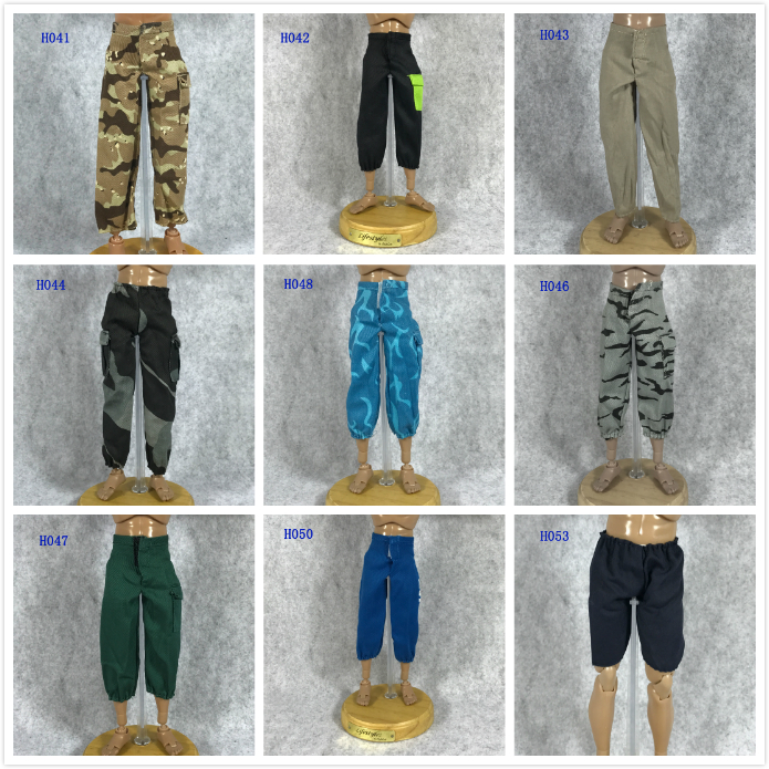 服装6分配件迷彩战地短裤兵人