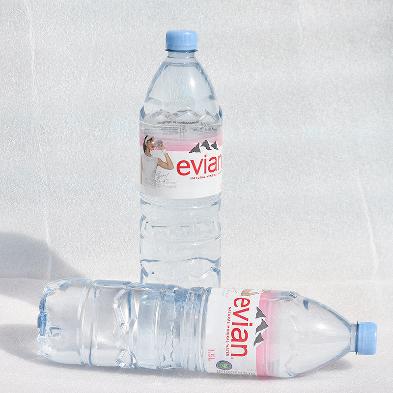evian法国原装进口依云矿泉水1500ml*12瓶弱碱欢乐颂安迪同款