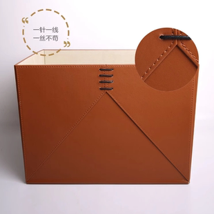 皮盒收纳箱定制家具软装饰收纳盒折叠形式衣帽间厅柜顶层柜储物