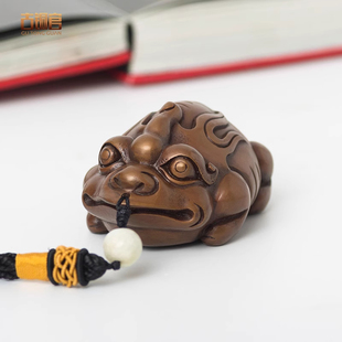 古铜官 紫铜镇纸貔貅手把件家居装饰品客厅摆设把玩工艺品小摆件