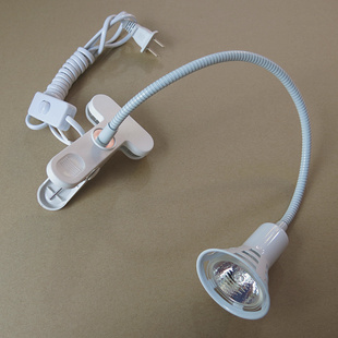 移动夹子灯 220V 50W卤素射灯软管式 35W 饰品直播照明灯具 MR16