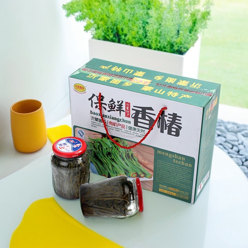 【沂蒙崮乡】山东特产头茬农家泡菜腌制香椿芽180*4礼盒包邮临沂