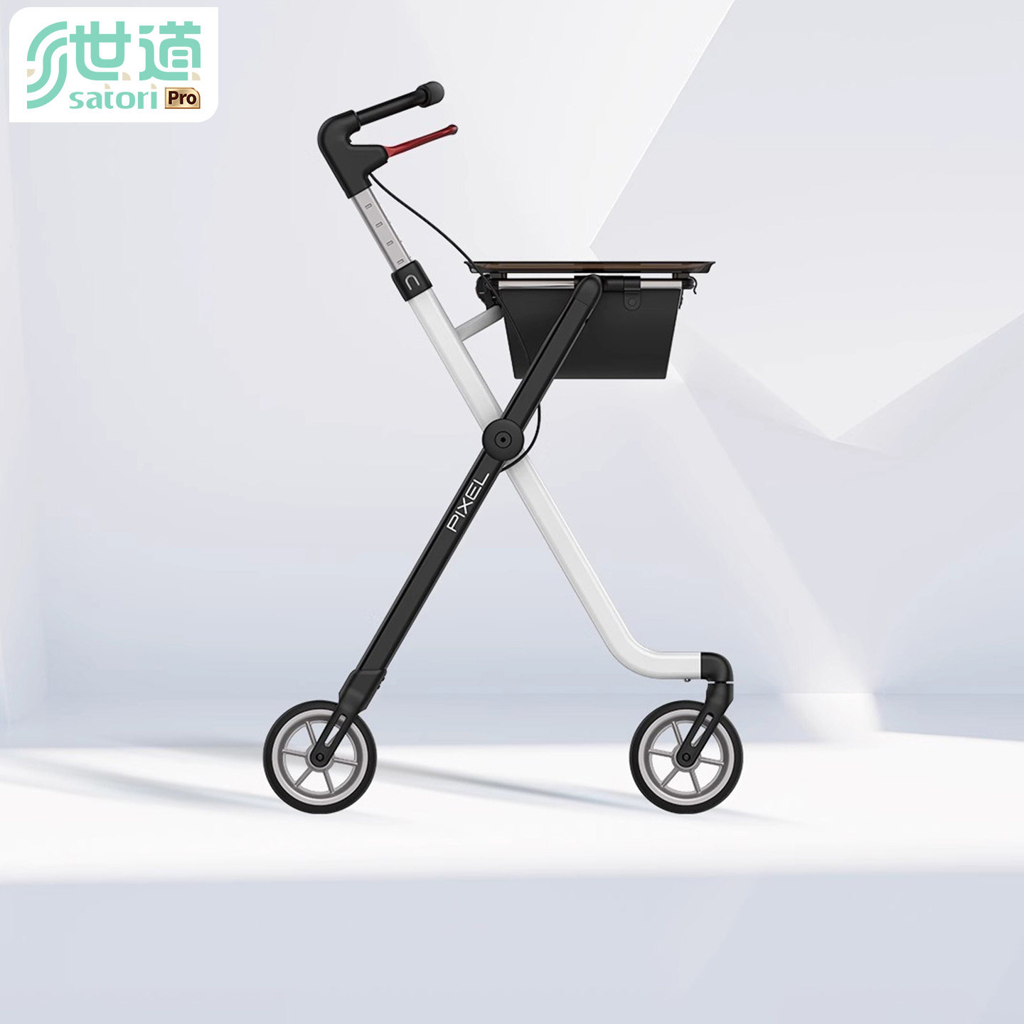 世道手推免安装老人助行器四轮家用手推代步神器助步车康复行走