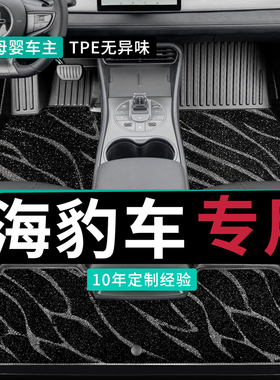 比亚迪海豹06ev脚垫06dmi旅行版05dmi专用tpe汽车07dmi全包围06gt