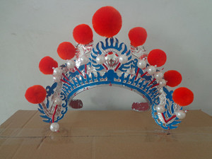 促销戏剧花木兰穆k桂英杨排风头饰表演帽子小列子额子戏曲头盔