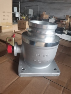 铝合金单向阳端球阀槽车油罐车球阀法兰阀