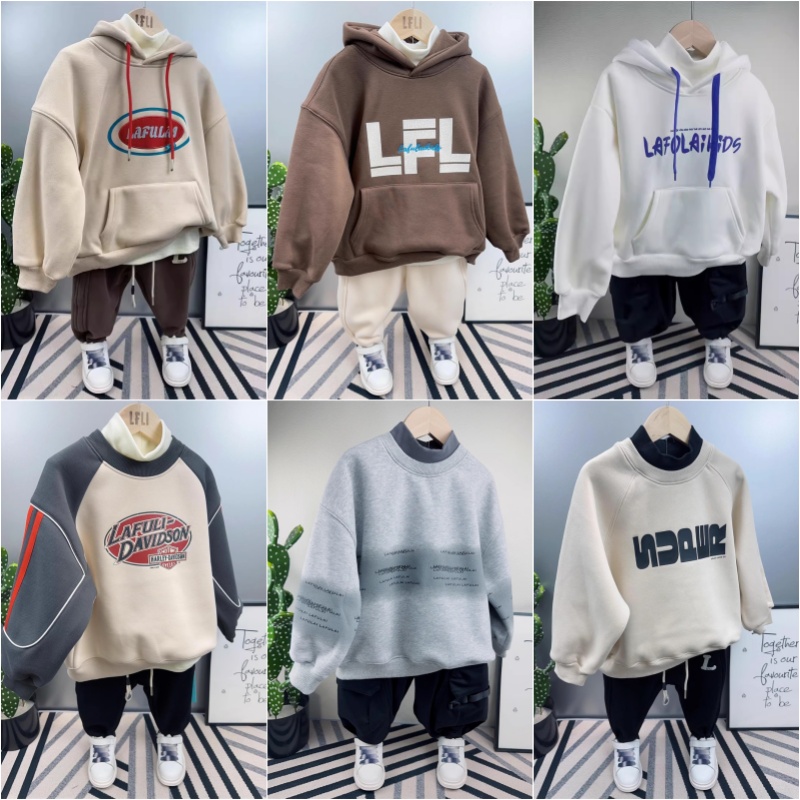 啦芙莱冬季男女童棉韩版卫衣