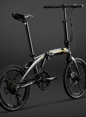 菲利普折叠自行车成人超轻便携上班代步20寸成人变速单车男女通勤