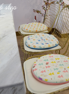 夏季透气乳胶座垫办公室慢回弹餐桌椅垫汽车坐垫圆形沙发垫软垫子