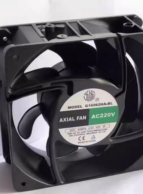 G16062HA2BL轴流风机160*160*62 散热风扇 正品宁波九龙 AC220V