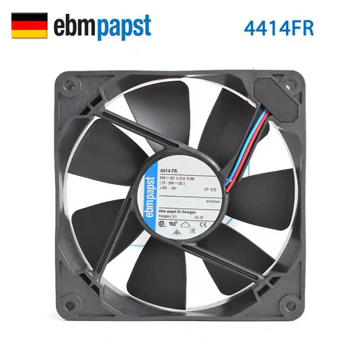 正品ebmpapst 4414F 4414FR 12025 24V5W防水变频器散热风扇