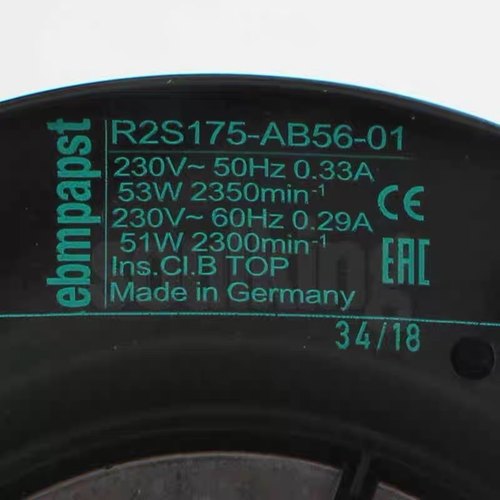 正品R2S175-AB56-01全新ebmpapst 220V 0.33A离心涡轮风机散热风
