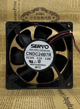 原装SERVO伺服 12038 12CM CNDC24B7R DC24V 4.8W 变频器散热风扇